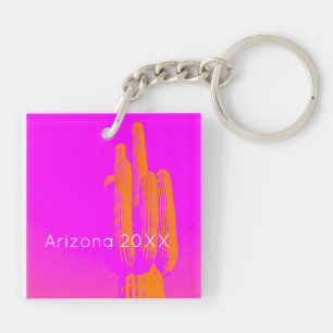 Llavero Fotografía de Cactus Colorful ARIZONA Desert Souve