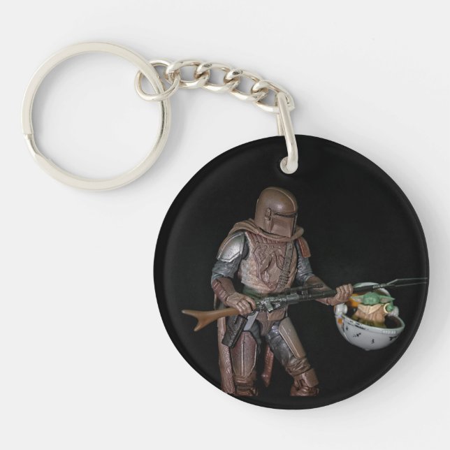 Llavero Fotografía de juguete de la cultura pop diseñada (Frente)