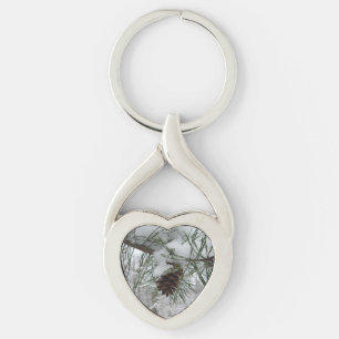 Llavero Fotografía de la naturaleza del invierno de la ram