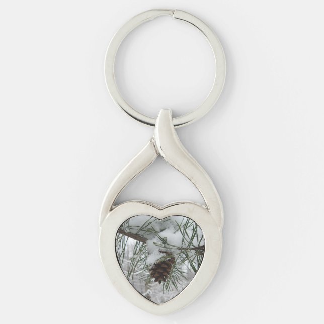 Llavero Fotografía de la naturaleza del invierno de la ram (Anverso)