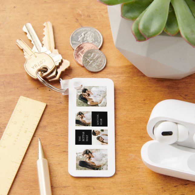 Llavero Fotografía de la pareja de compañeros de clase | V (Escritorio )