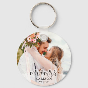 Llavero Fotografía de la pareja moderna Sr. y Sra.