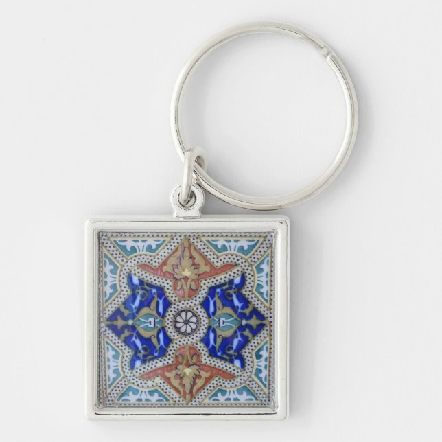 Llavero Fotografía de mosaico de mosaico marroquí - (Frente)