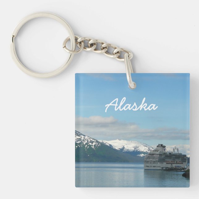 Llavero Fotografía de viajes de crucero en Alaska (Frente)