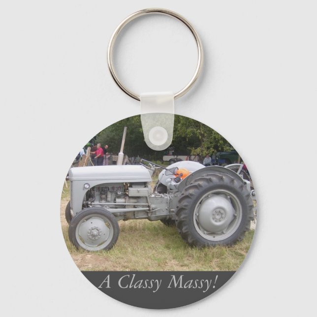 Llavero Fotografía del tractor de fergison Gray Massey Vin (Anverso)