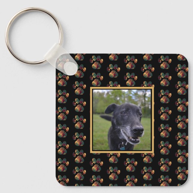 Llavero Fotografía en negro de Acción de Gracias sobre la  (Anverso)