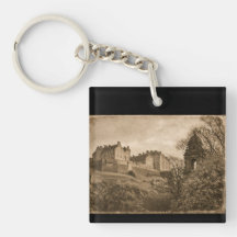 Fotografía sepia del Castillo de Edimburgo