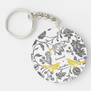 Llavero Fotografía Vintage Moderno Love Bird Key Rings
