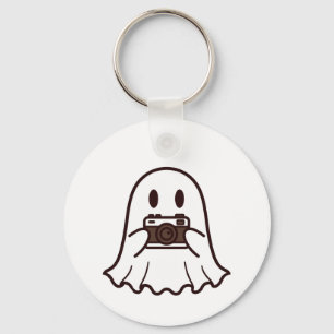 Llavero Fotógrafo fantasma de Halloween lindo
