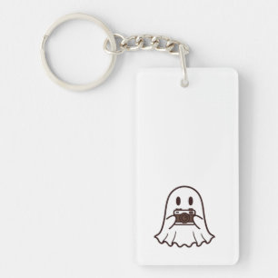 Llavero Fotógrafo fantasma de Halloween lindo