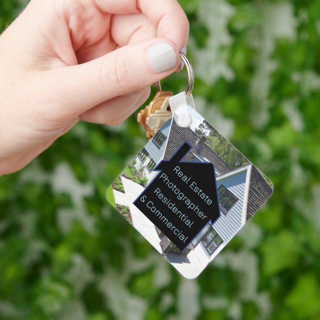 Llavero Fotógrafo inmobiliario Código QR (Mano)