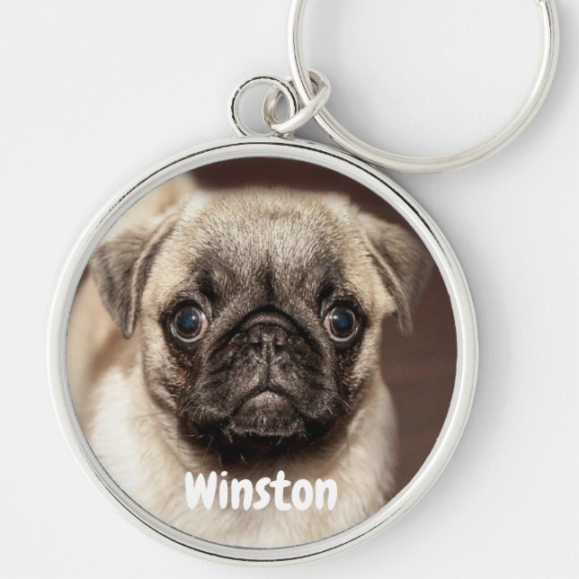 Llavero Fotógrafo mascota personalizado personalizado (Frente)