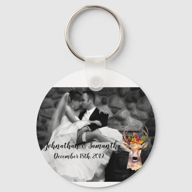 Llavero Fotomontaje personalizado de la cadena de la llave (Anverso)