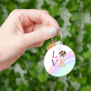 LLAVERO FOTOS DE LETRAS DE ARCOÍRIS DE AMOR REGALOS PRIDE