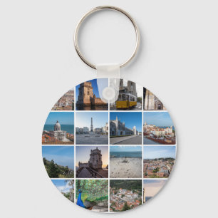 Llavero Fotos de Lisboa mosaico, Portugal