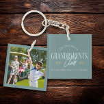 Llavero Fotos del club de los abuelos Es una diversión de<br><div class="desc">¡Un divertido y sincero regalo fotográfico para los mejores abuelos del mundo! Celebra la alegría de los abuelos con nuestro llavero "Truly Blessed Grandparent Club", personalizado con el año establecido. Diseñado para aquellos que saben que pasar tiempo con sus nietos es mucho más que simplemente "cuidar niños", es una forma...</div>
