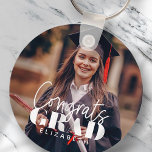 Llavero Fotos del Personalizado de guiones simples y moder<br><div class="desc">Este diseño sencillo y moderno se compone de una tipografía de suero y añade una foto personalizado.</div>