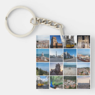 Llavero Fotos mosaico Lisboa, Portugal