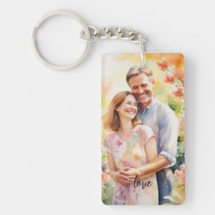 Llavero Fotos personalizadas y cadenas de texto regalos pe