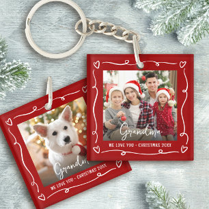 Llavero Fotos Rojas 2 Navidad Te Amo Abuela Dibujos Divert