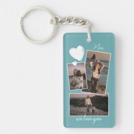 Llavero Fotos Sencillas De personalizado Sobre El Azul Tur