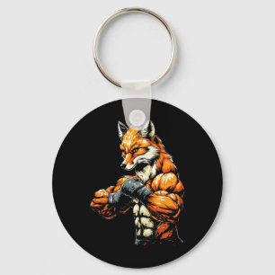 Llavero Fox Boxing Fox Boxing Muscular de apariencia dura