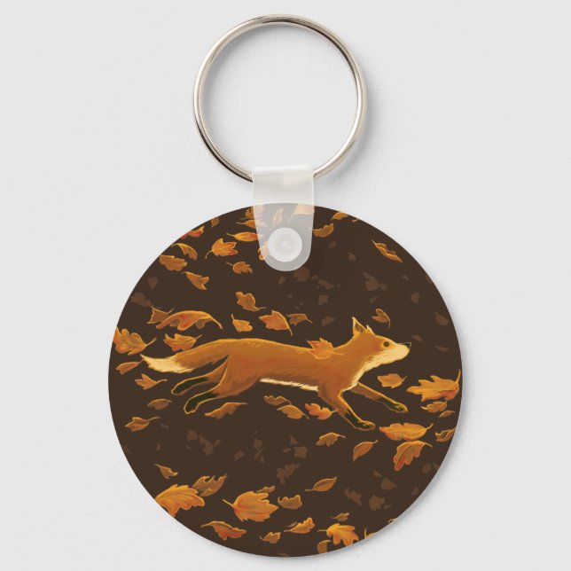 Llavero Fox corriendo por la caída (Anverso)