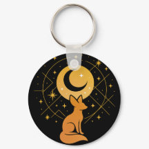 Fox del Desierto Celeste - Luna y Estrellas Cósmic