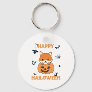 Llavero Fox En Calabaza Sweet Foxes Feliz Halloween