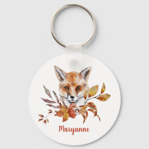 Llavero Fox en otoño / hojas otoñales