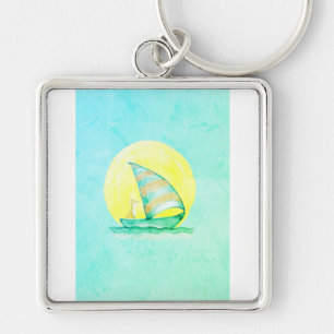Llavero Fox en una cadena de botes - Encanto Nautical Wood
