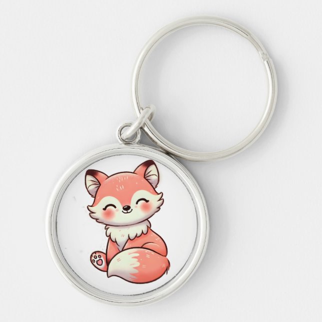 Llavero Fox encantadora - Regalo elegante para amantes de  (Frente)