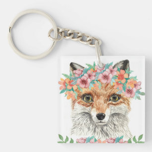 Llavero Fox floral