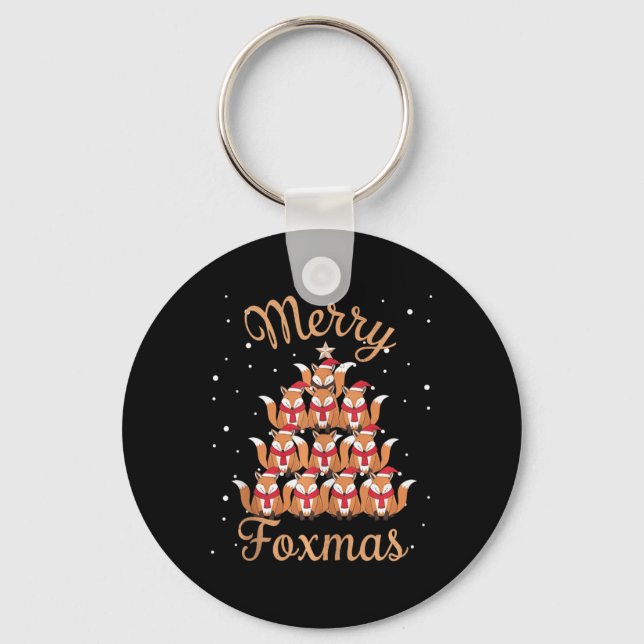 Llavero Fox Xmas Tree Fox Christmas Tree Tank Top (Anverso)