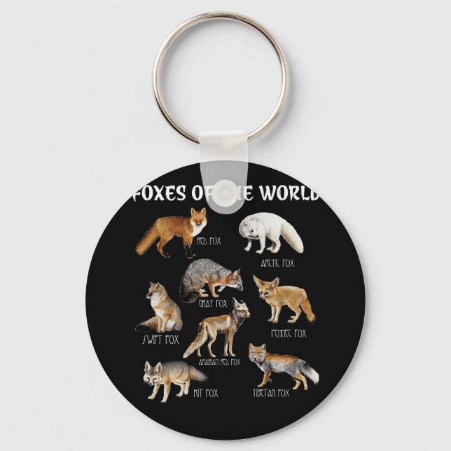 Llavero Foxes Of The World Funny Fox Animals (Anverso)
