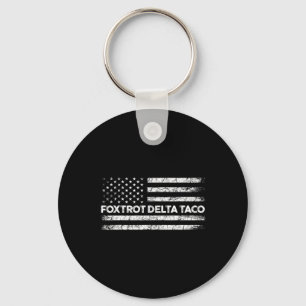 Llavero Foxtrot Delta Taco Trump siempre expulsa a Taco
