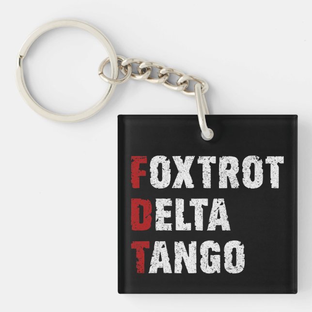 Llavero Foxtrot Delta Tango (Frente)