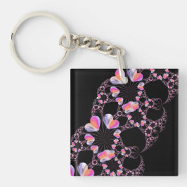 Llavero Fractal del corazón misterioso