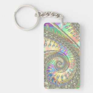 Llavero Fractal espiral espléndido