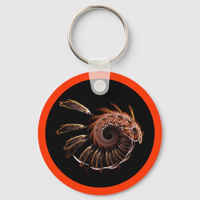 Llavero Fractal Firebird (Anverso)