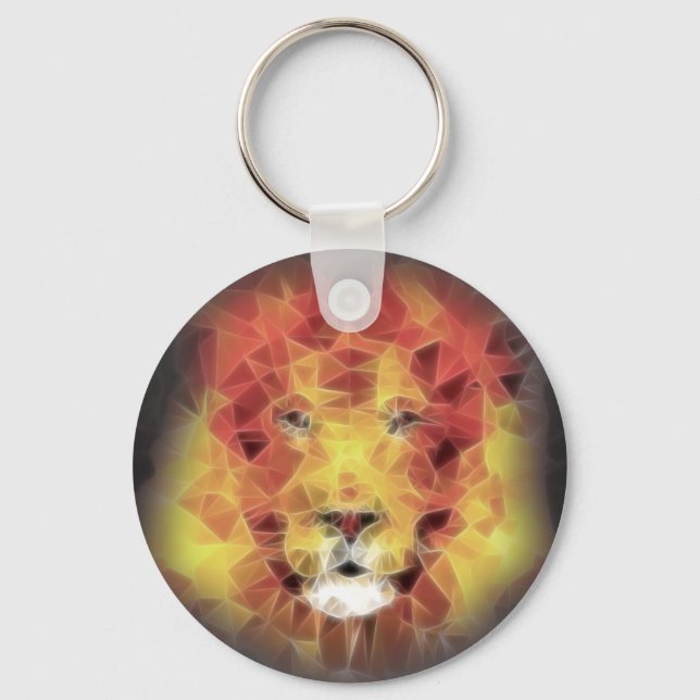 Llavero Fractal lion (Anverso)