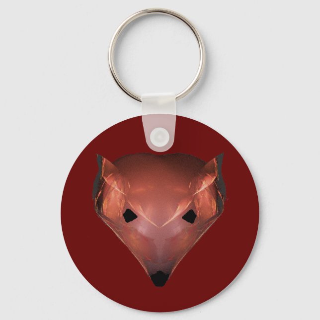 Llavero Fractal Red Fox (Anverso)