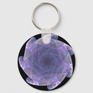 Llavero fractal violeta