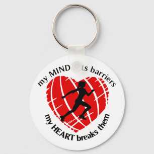 Llavero Fractura de señora Runner Keychain de las barrera