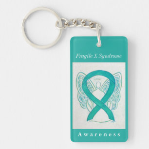 Llavero Frágiles Síndrome X Conciencia Cinta Angel Keychai