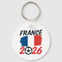 Llavero France 2026 Soccer Fan Design Flag Colors