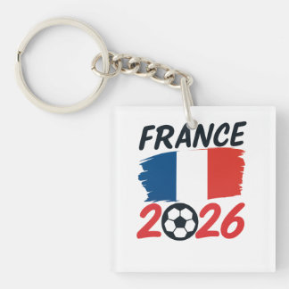 Llavero France 2026 Soccer Fan Design Flag Colors