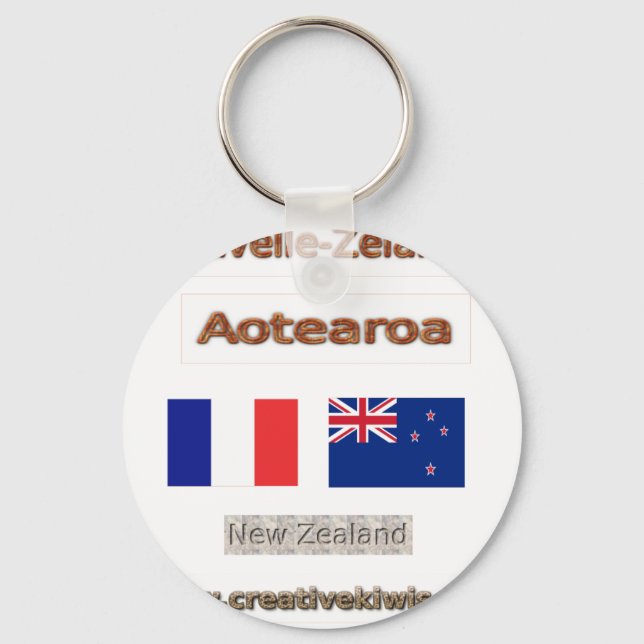 Llavero France, Nouvelle-Zélande (Anverso)