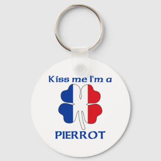 Llavero Francés personalizado me besa, soy Pierrot