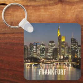 Llavero Fráncfort Skyline Alemania Regalo de recuerdo de é